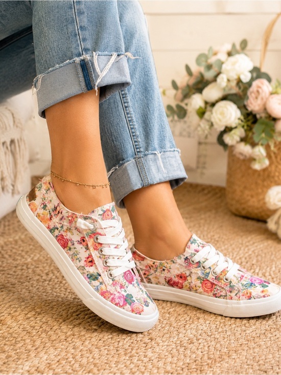 Blowfish Malibu Shoes - Blowfish Malibu Floral Canvas Sneakers Womens Size 8 Casual Shoes Cottagecore
